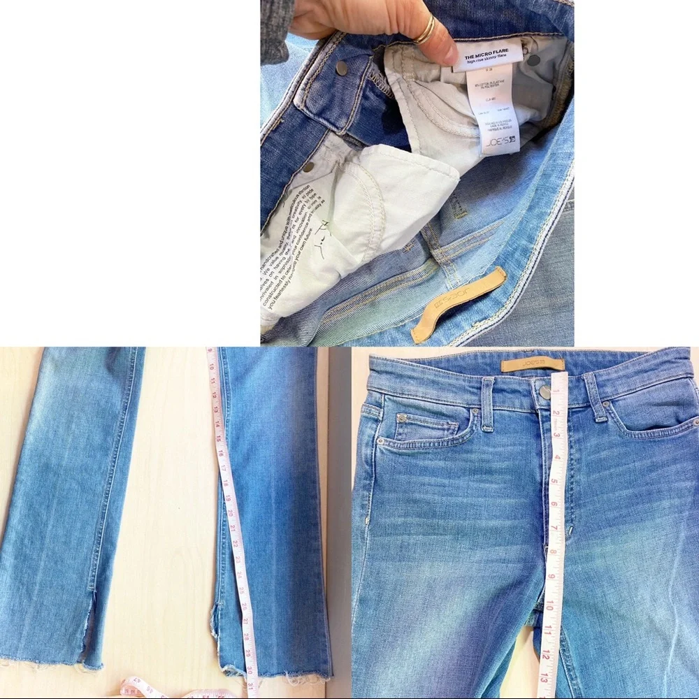 Joe's Jeans Micro Vent High Rise Flare Jeans Tall - Picture 7 of 8